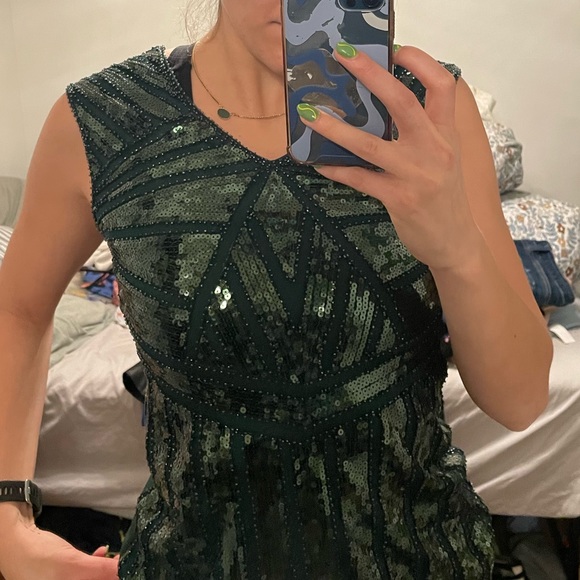 Green Sequin Top - Picture 5 of 5